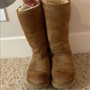 Tall tan UGG boots